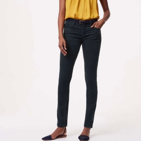 loft modern skinny corduroy pants